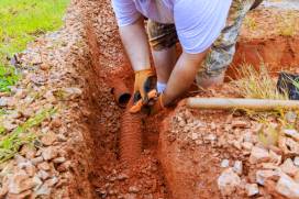 Technician standing in home kitchen